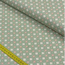 Tecido Estampado para Patchwork - Angels: Corações Entrelaçados Menta (0,50x1,40)
