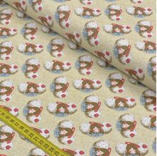 Tecido Estampado para Patchwork - Angels: Rostos Anjinhos Country (0,50x1,40)