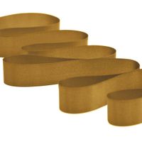 Fita de Cetim Nº 01 7mm com 10 Metros - Fitas Progresso - 2 1353 dourado