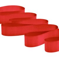 Fita de Cetim Nº 05 22mm com 10 Metros - Fitas Progresso - 2 1354 vermelho tomate