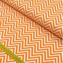 Tecido Estampado para Patchwork - Essentials Chevron Laranja (0,50x1,50)