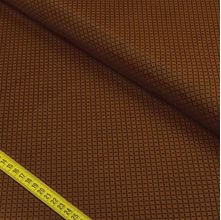 Tecido Estampado para Patchwork - Coleção Cozinha Treliça Café (0,50x1,40)