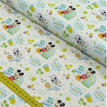 Tecido Estampado para Patchwork - Páscoa: Mickey Easter (0,50x1,50)