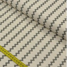 Tecido Blend de Linho para Patchwork - Chevron Cinza cor 01 (0,50x1,50)