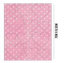 Aplique de Madeira Recortada Colorida: Coração Rosa - MRLC-001
