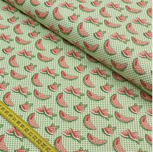 Tecido Estampado para Patchwork - Frutas: Mini Melancias (0,50x1,50)