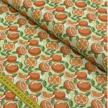 Tecido Estampado para Patchwork - Frutas: Laranja (0,50x1,50)