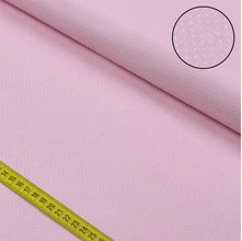 Tecido Estampado para Patchwork - Essentials Micro Poá Branco Fundo Rosa Bebê (0,50x1,50)