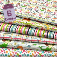 Kit de Tecido Mermaid nas Ondas (0,50x1,50) 6 Estampas