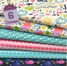 Kit de Tecido Mermaid I Love Sea (30x70) 6 Estampas