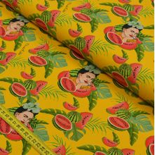 Tecido Estampado para Patchwork - Frida Kahlo: Frida And Watermelons (0,50x1,40)