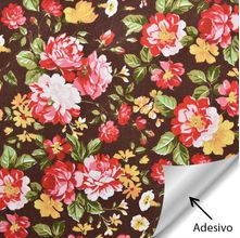 Tecido Adesivo para Patchwork - Flor 034 (45x70)