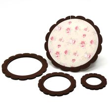 Kit 4 Bastidores Moldura em MDF Decorado - Floral Marrom