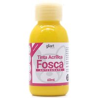Tinta Acrilíca Fosca Gliart Hobby 60g Amarelo ouro