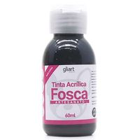Tinta Acrilíca Fosca Gliart Hobby 60g Preto