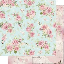 Folha para Scrapbook Dupla Face - Mon Monde Rose - SD-1177