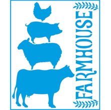 Stencil Litoarte 17 x 21 cm - STM-720 Country