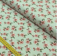 Tecido Estampado para Patchwork - Red Blossom by Anita Catita: Apple Blossom (0,50x1,40)