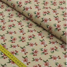 Tecido Estampado para Patchwork - Red Blossom by Anita Catita: Nude Apple Blossom (0,50x1,40)