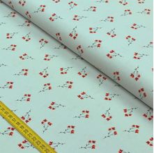 Tecido Estampado para Patchwork - Red Blossom by Anita Catita: Tiny Red Branch (0,50x1,40)