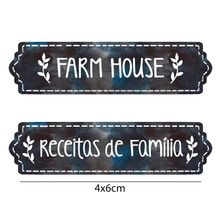 Aplique de MDF e Papel - Country Tags - APM4-438