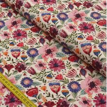 Tecido Estampado para Patchwork - Elegance: Floral Claro (0,50x1,50)