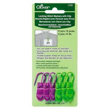Marcadores de Pontos Cadeado com Clips Clover - 6 unid - 3165