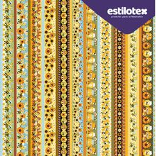 Tecido Estampado para Patchwork - Abelhinha: Barrado de Abelhas (0,50x1,40)