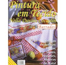 Revista Pintura em Tecido Nella Davini Coccolin Barrados