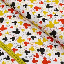 Tecido Estampado para Patchwork - Coleção Disney Silhueta Mickey (0,50x1,50)