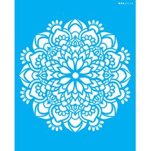 Stencil Opa 20 x 25 cm - Mandala Flor Bauer - 2458