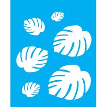 Stencil Opa 20 x 25 cm - Folhas I - 1160