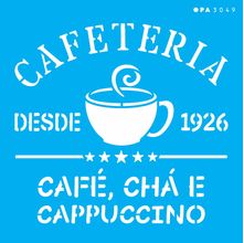 Stencil Opa 14 x 14 cm - Culinária Cafeteria - 3049