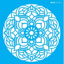 Stencil Opa 14 x 14 cm - Mandala Flor Redonda - 2694