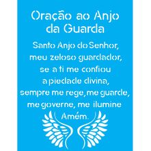 Stencil Opa 15 x 20 cm - Oração do Anjo - 1383