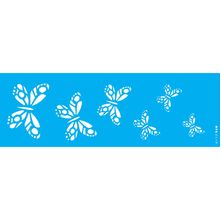 Stencil Opa 10 x 30 cm - Borboleta Vitral - 2419