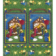 Tecido Estampado para Patchwork - Painel Presépio (0,88x1,40)