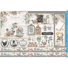 Papel Decoupage Litoarte PD-1046 Country - 50 x 34,3cm