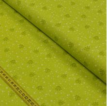 Tecido Estampado para Patchwork - Cães de Petshop: Pegadas Verde (0,50x1,10)