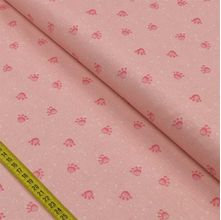 Tecido Estampado para Patchwork - Cães de Petshop: Pegadas Rosa (0,50x1,10)