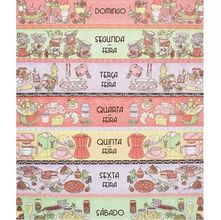 Tecido Estampado Para Patchwork - Semaninha Utensílios Cor 2377 (0,60X1,40)