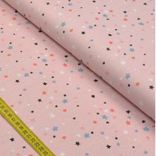 Tecido Estampado para Patchwork - Sweet Dreams: Estrelinhas Rosa (0,50x1,40)