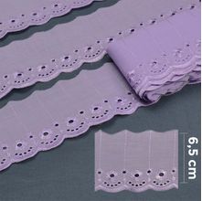 Bordado Inglês 6,5cm 358282 - cor 17 Lilás