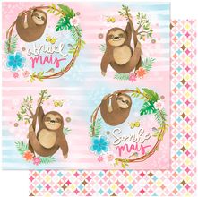 Folha para Scrapbook Dupla Face - Galho e Folhas - SD-1082