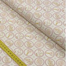 Tecido Estampado para Patchwork - Baby Digital: Brinquedos Camafeu Rosa (0,50x1,50)