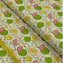 Tecido Estampado para Patchwork - Modern Kitchen: Melon Watermelon (0,50x1,40)