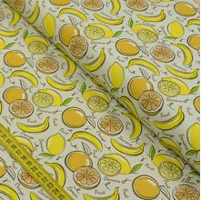 Tecido Estampado para Patchwork - Modern Kitchen: Yellow Fruits (0,50x1,40)