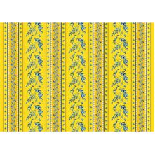 Tecido Estampado para Patchwork - Olives: Barrado Oliva Fundo Amarelo (0,50x1,50)