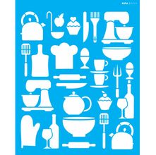Stencil Opa 20 x 25 cm - Culinária Estamparia Utensílios - 3111