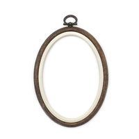 Bastidor Flexível para Bordado Oval - Nurge   15cm